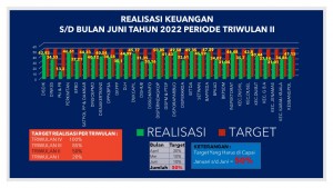 Grafik Realisasi Keuangan per 30 Juni 2022