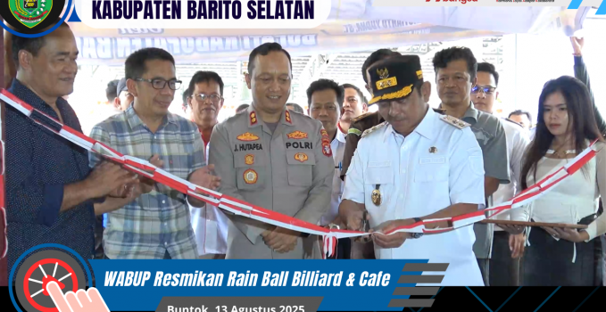 Banner Web Video 13-08-2025 Pembukaan dan Peresmian Rain Ball Billiard dan Cafe Tahun 2025