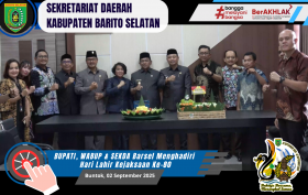Banner Web Video 02-09-2025 Bupati dan Wakil Bupati Barito Selatan Kejaksaan Negeri Buntok Dalam Rangka Hari Lahir Kejaksaan RI Ke-80 Tahun 2025