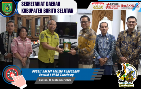 Buapti Barsel terima kunjungan Komisi I DPRD Tabalong