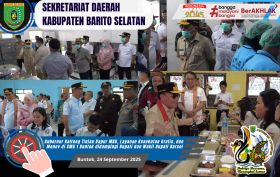 Gubernur Tinjau Dapur MBG, Layanan Kesehatan Gratis, dan Monev di SMA 1 Buntok didampingi Bupati dan Wakil Bupati Barsel