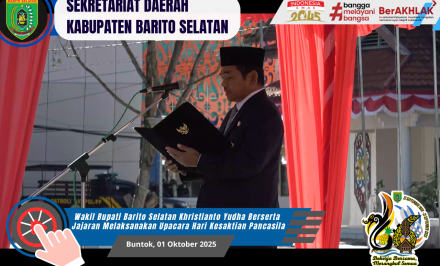 Wabup Melaksanakan Upacara Hari Kesaktian Pancasila
